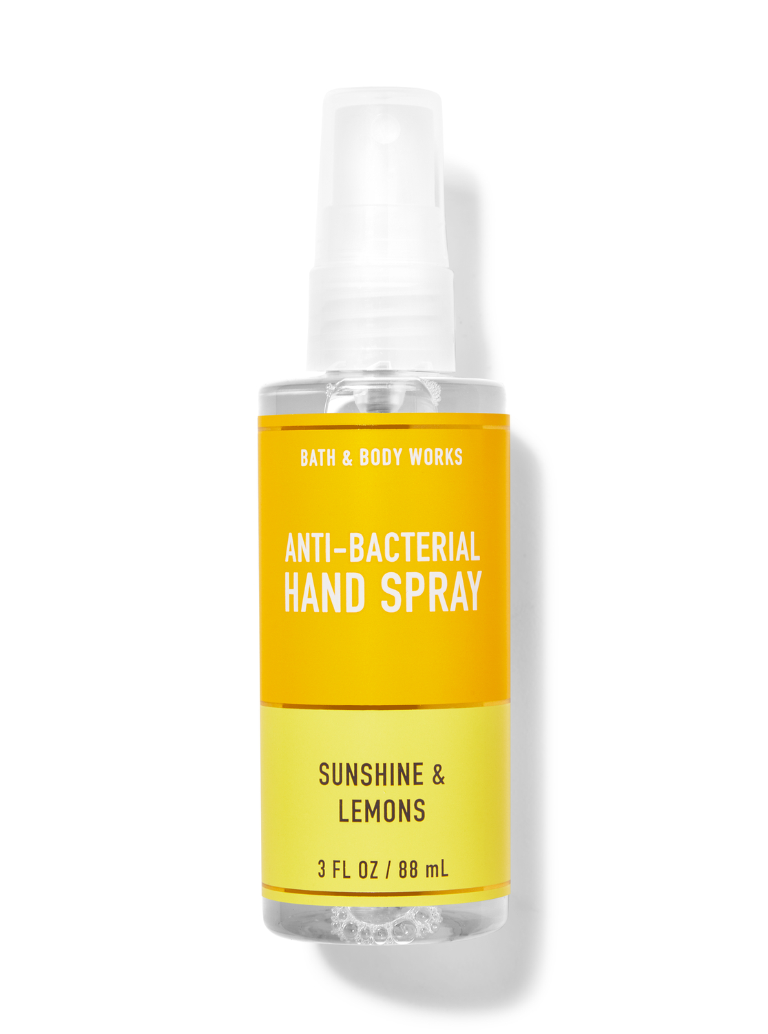 bath and body works sunshine and lemons hand sanitizer