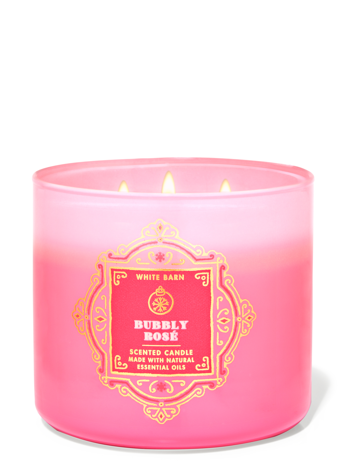 bath and body works bubbly rose candle