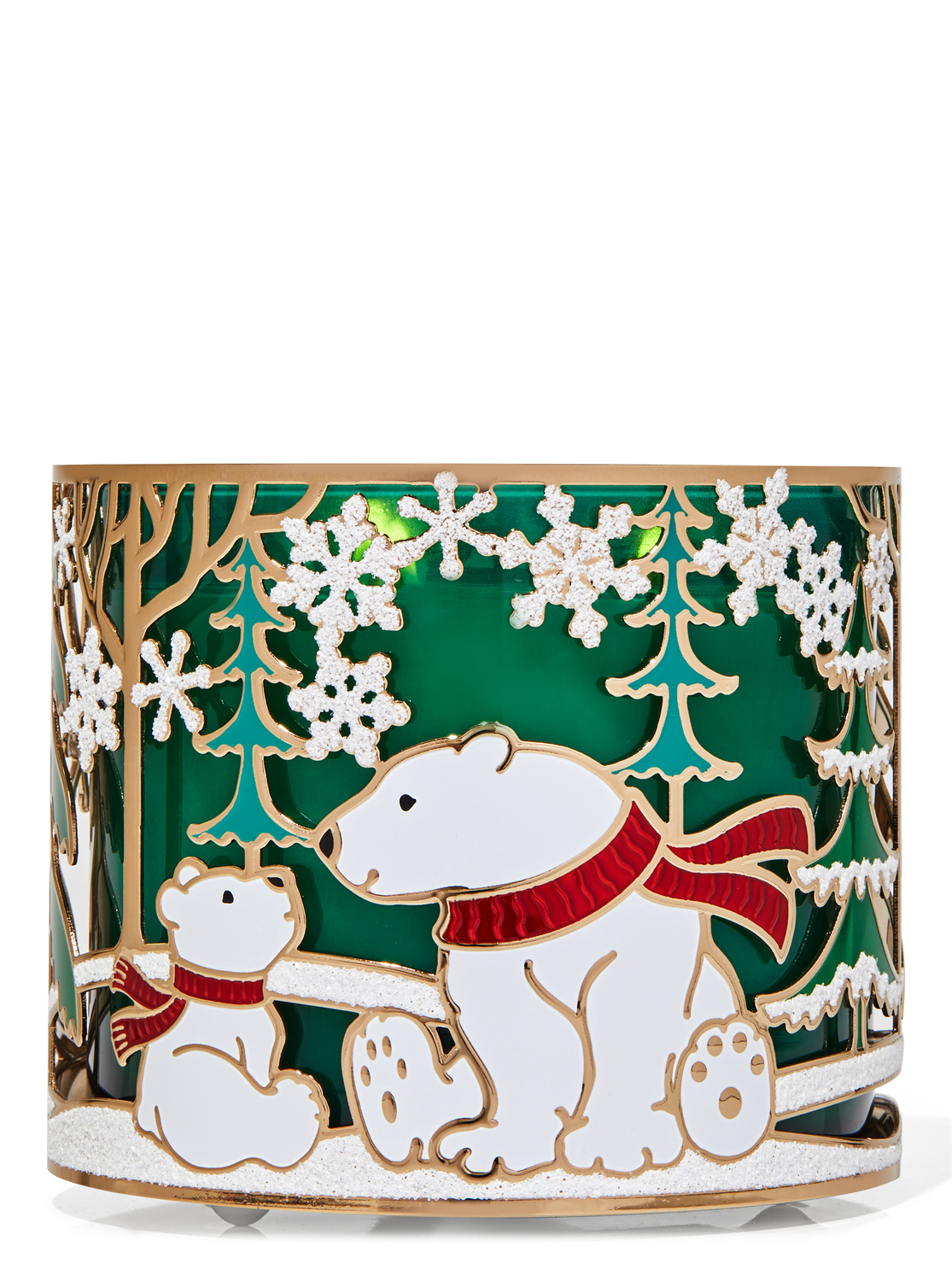 bath and body works polar bear candle holder